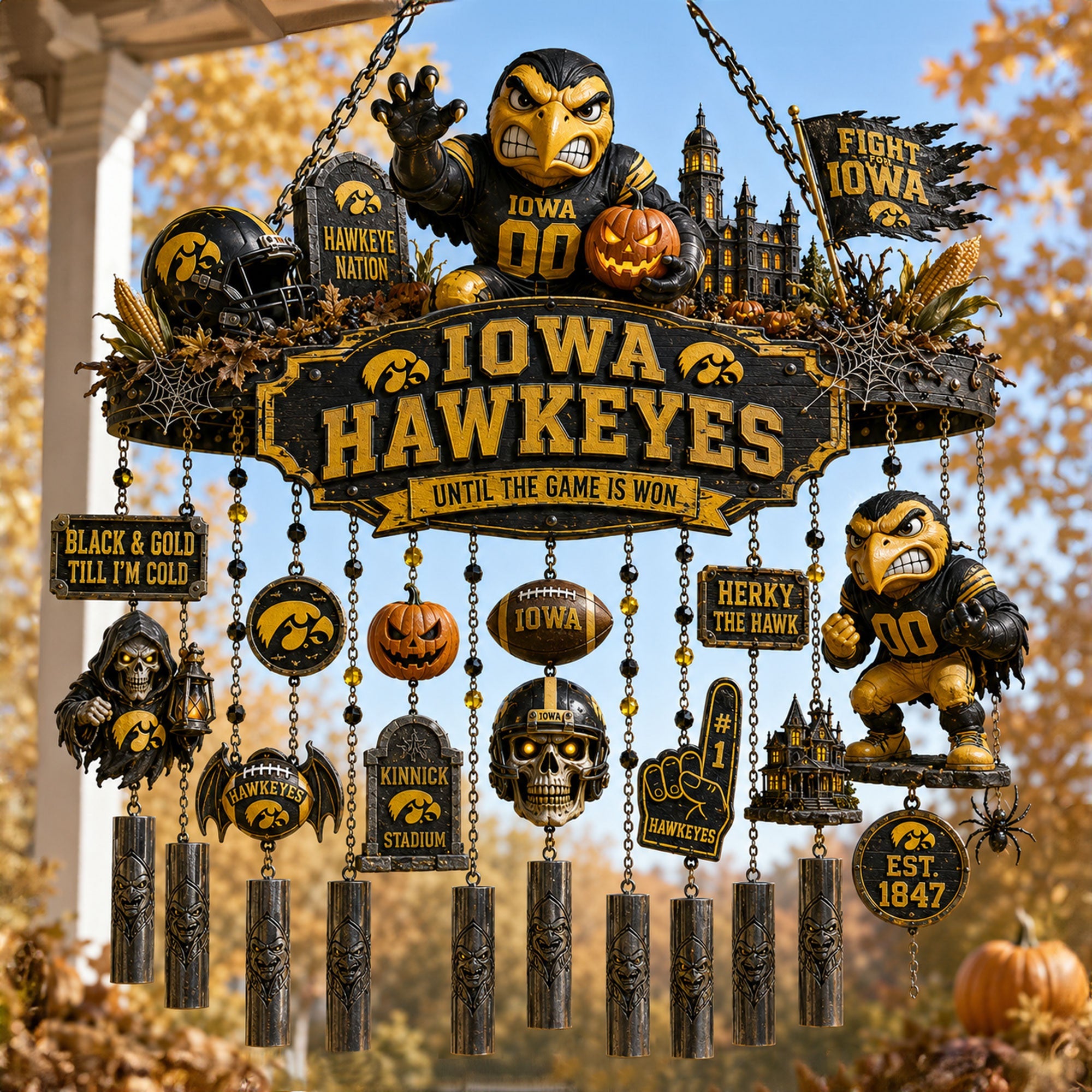 Premium IWHK Halloween Wind Chime TNSM