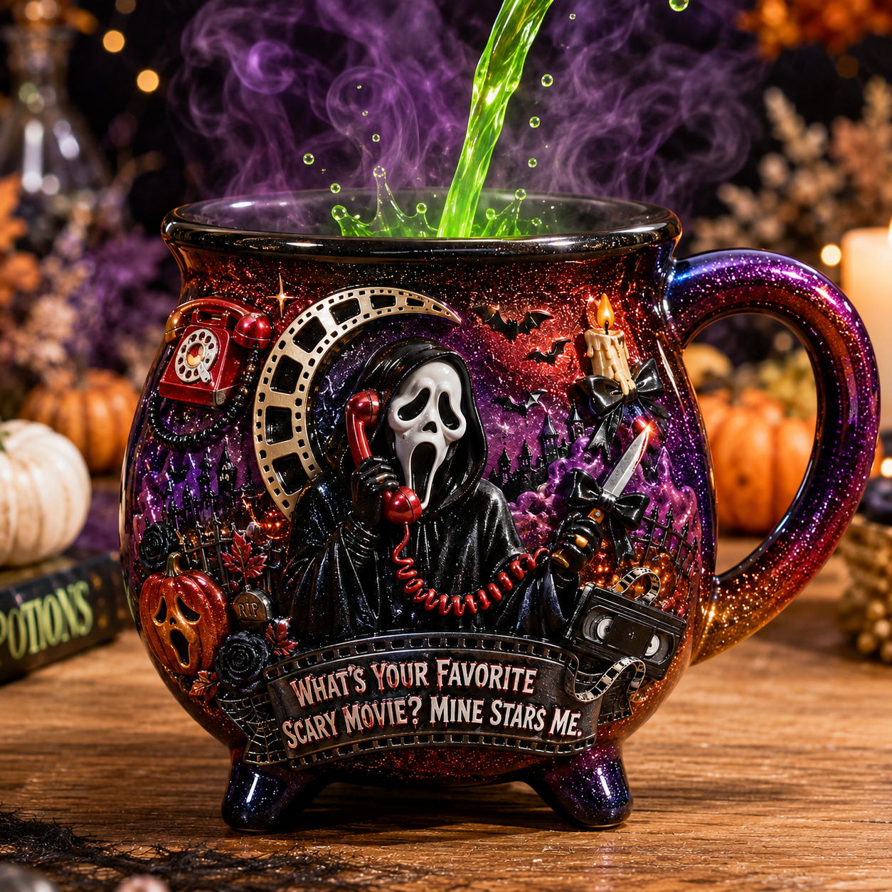 Premium SCRE Witch Cauldron Mug TTNL